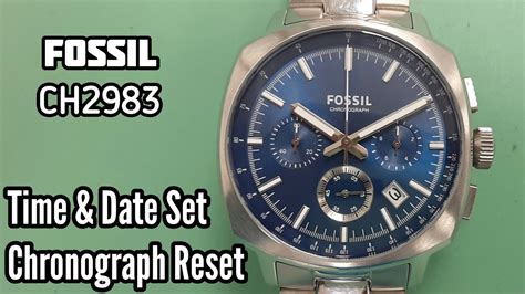 how to reset fossil watch